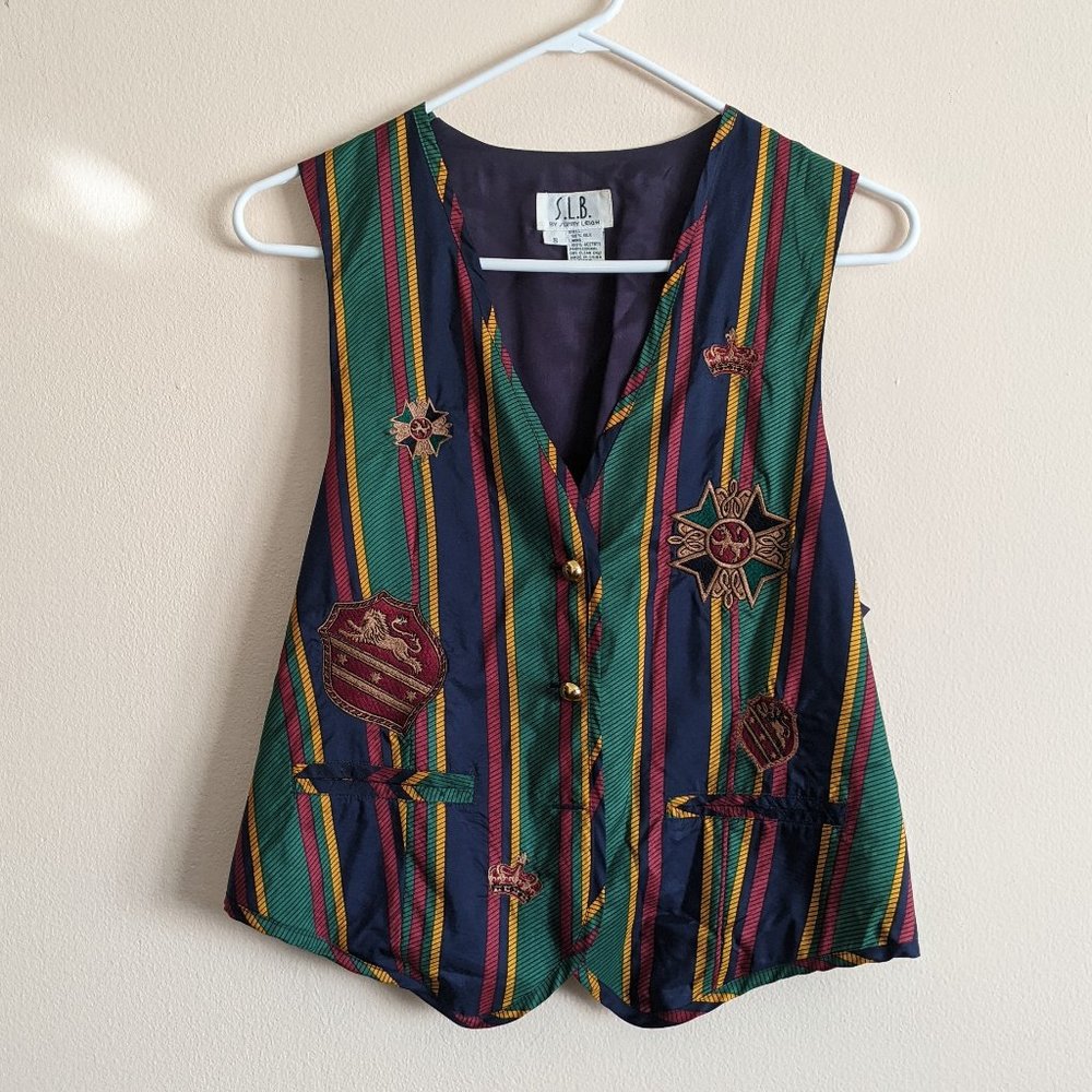 Vintage 80s Patch Vest